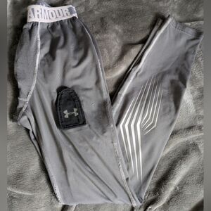 Under Armour Gray Sweatpants with Elastic Waistband and Logo